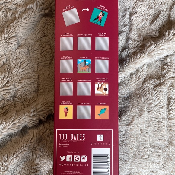 NEW! 100 Dates Scratch off Bucket List poster - Picture 4 of 6